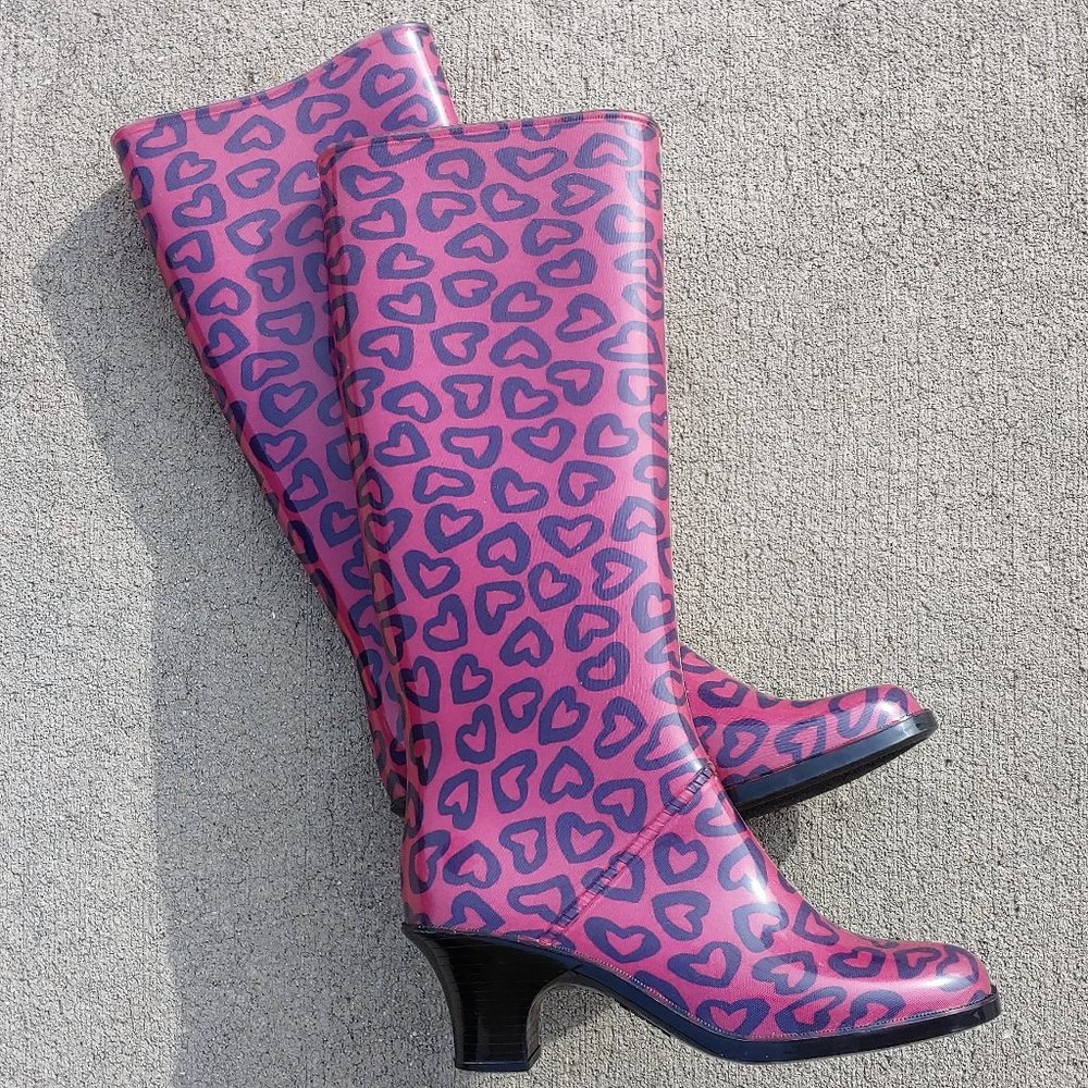 Marc By Marc Jacobs Rubber Rain Boots Pink/Purple